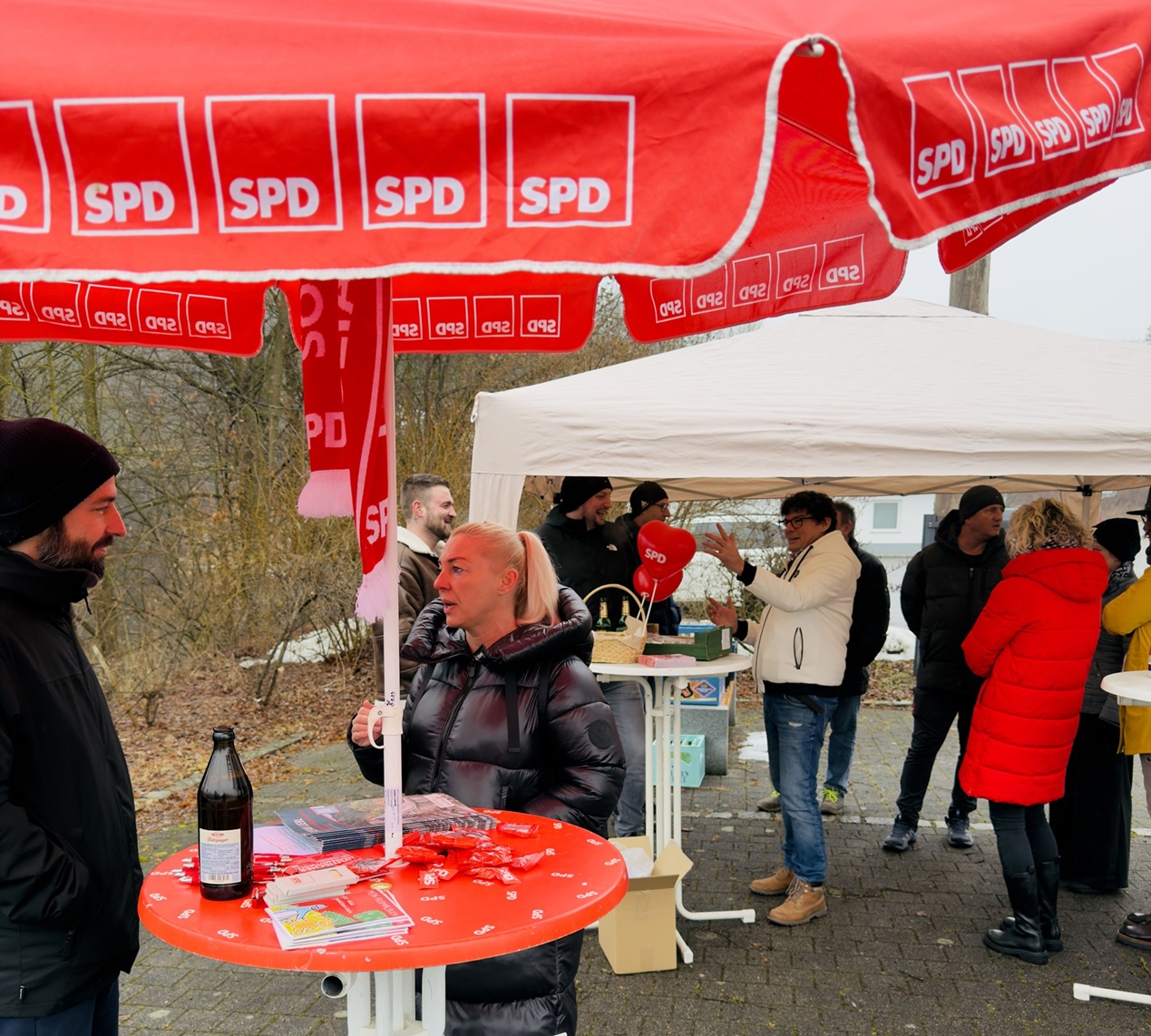 Infostände in Erlau und Rackling